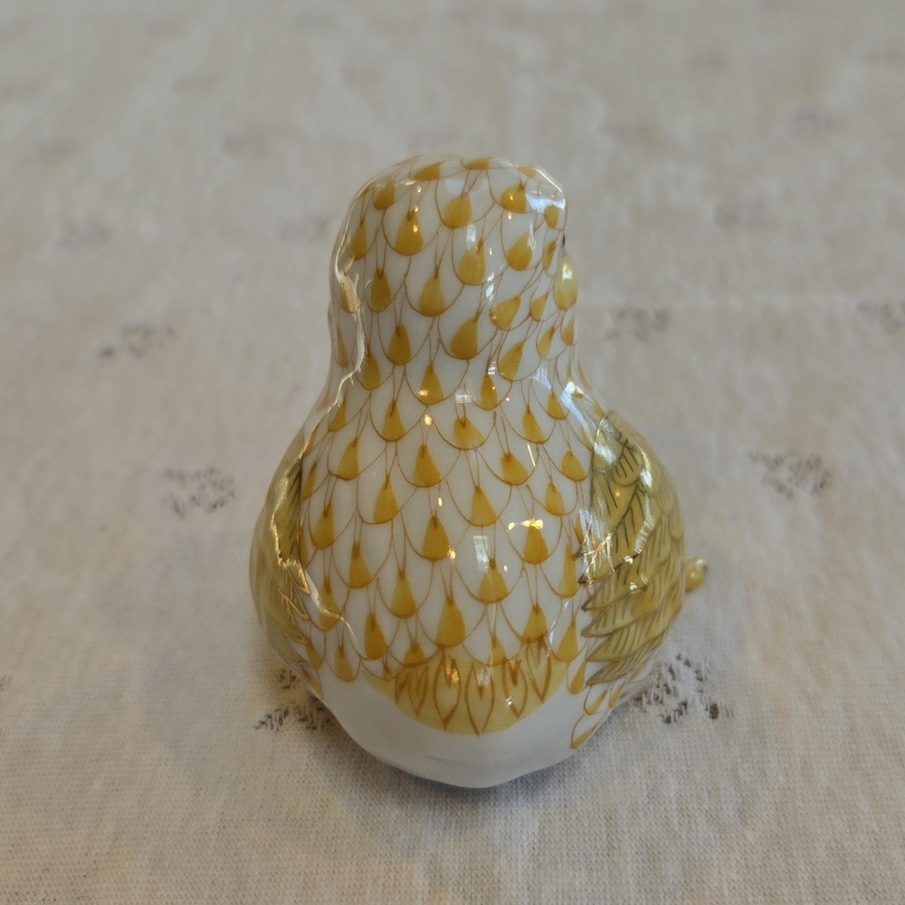 Herend Yellow Butterscotch Baby Chick Porcelain Figurine - Picture 4 of 6